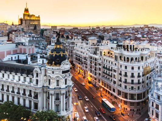 capital cities of eu countries list - Madrid